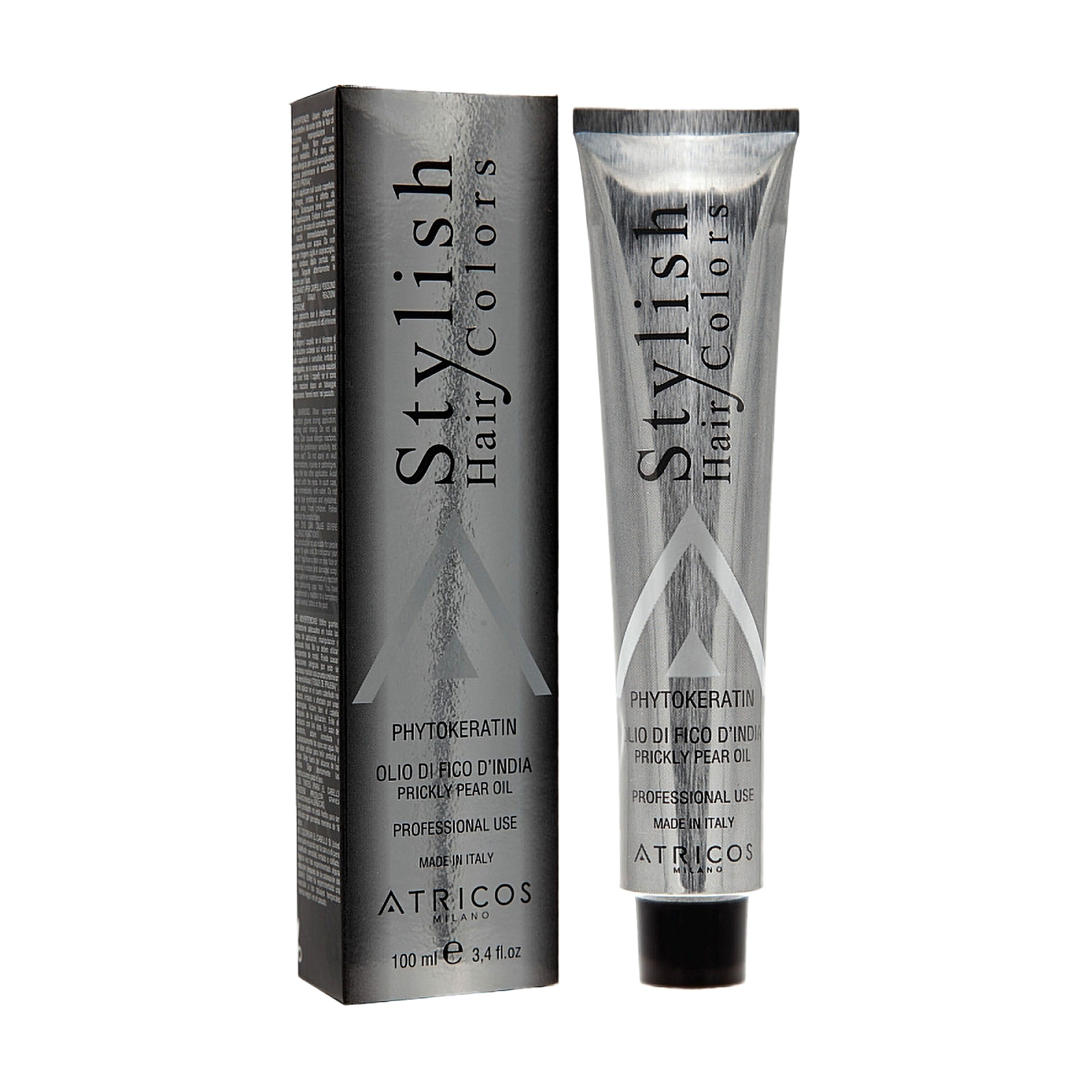 Перманентна крем-фарба для волосся Atricos Milano Stylish Hair Color 8.13 Light Golden Ash Blonde, 100 мл